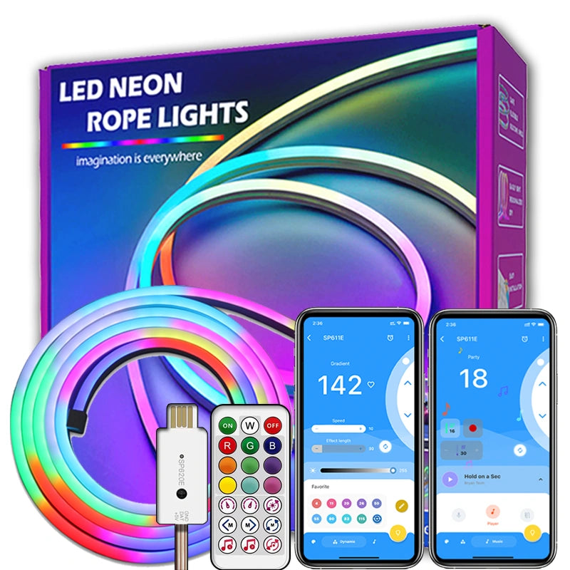 Neon Led Strip Lights USB Bluetooth RGBIC 005