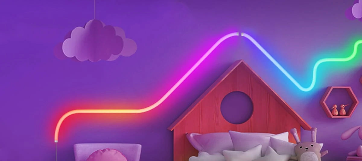 The bendable neon led strip lights allows you to unleash your creative ideas to form different shapes.