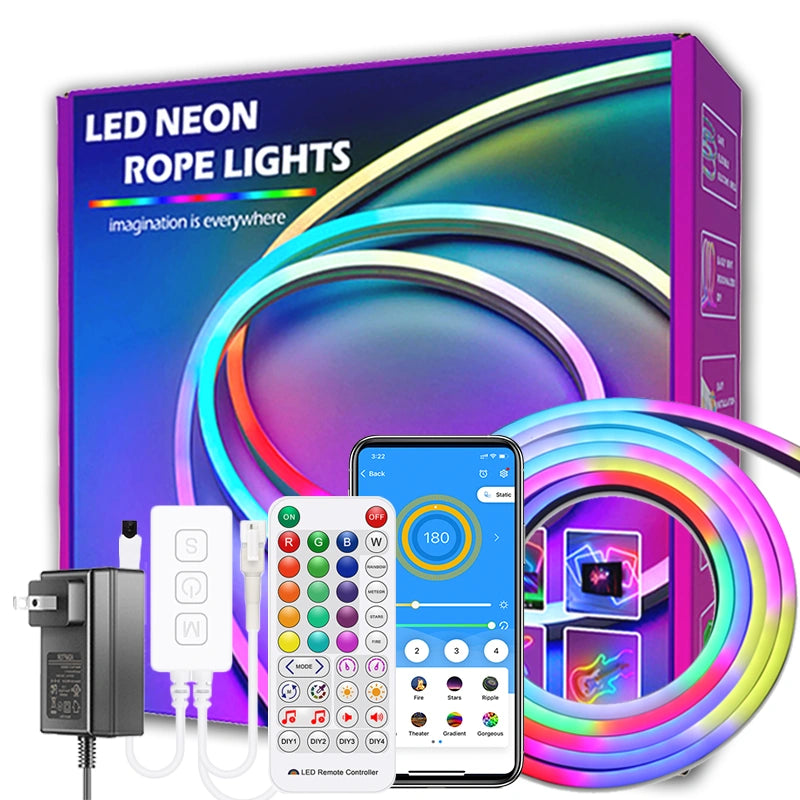 Neon-LED-Streifenlichter RGBIC Wi-Fi Acoshneon 013