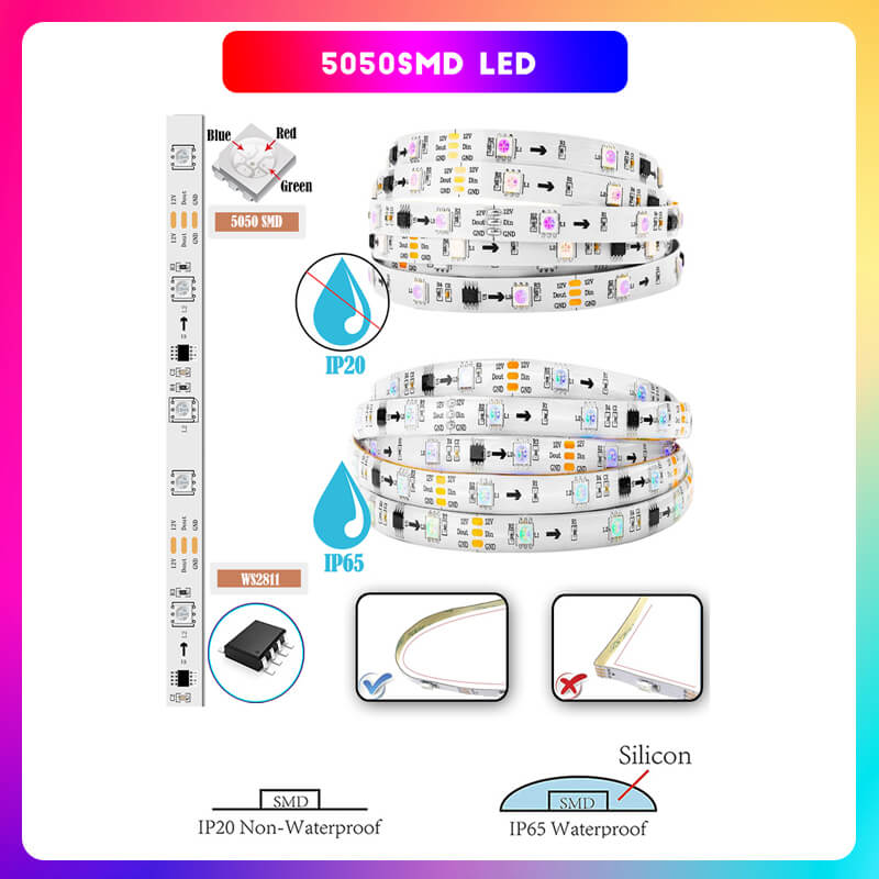 LED Strip Lights RGBIC Wifi+Bluetooth Acoshneon