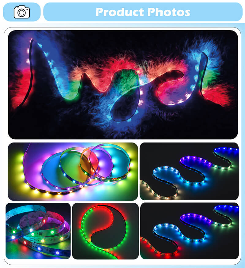 About Acoshneon dreamcolor RGB led strip light product show pictures